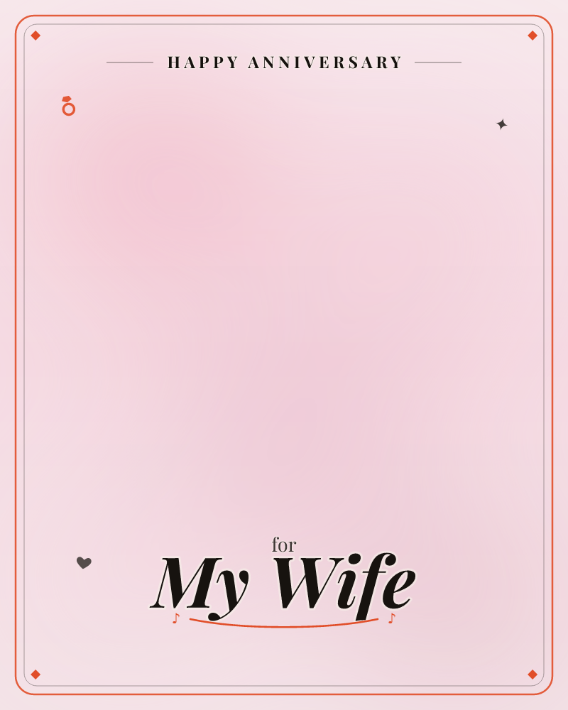A soft field of blush pink fills the card, glowing brighter at its centre and fading into muted mauve-grey shadows at the top and bottom edges, a anniversary e-card design by @DittyCityTeam
