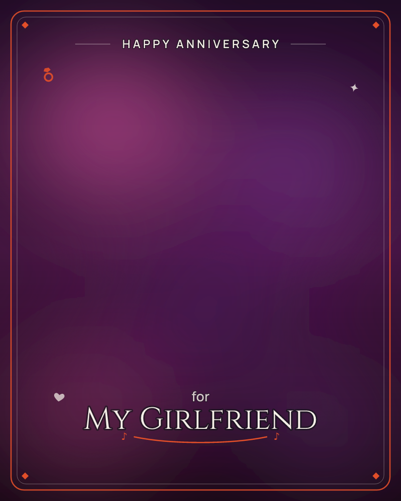 A soft field of deep purple dissolves into pockets of glowing magenta and violet light, like dusk settling over a room with no fixed horizon, a anniversary e-card design by @DittyCityTeam