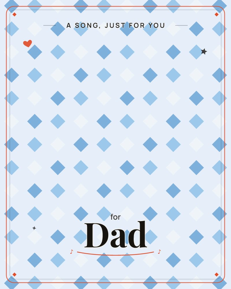 A quiet geometric pattern of diamond shapes in varying shades of blue, arranged in neat rows across a softly graduated background that lightens toward…, a any occasion e-card design by @DittyCityTeam