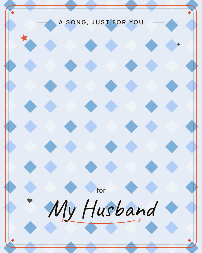 A repeating grid of diamond shapes in varying shades of blue floats over a soft gradient background that shifts from cool grey at the top and bottom to…, a any occasion e-card design by @DittyCityTeam
