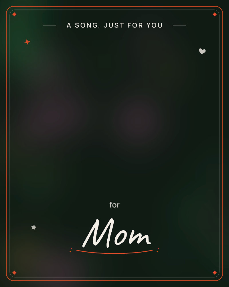 A deep, moody wash of near-black green fills the card, with two soft rosy-mauve glows floating side by side like distant lantern light through fog, a any occasion e-card design by @DittyCityTeam
