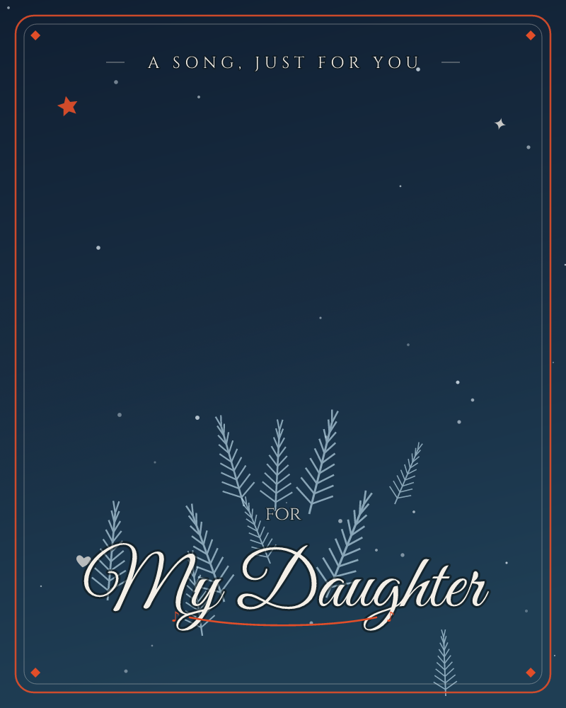 A deep navy night sky fades into near-black at the horizon, scattered with faint white stars, a any occasion e-card design by @DittyCityTeam