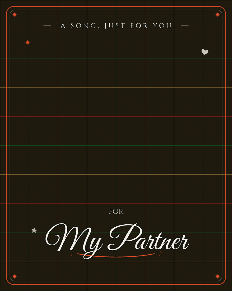 A dark, moody grid glows faintly across the card, with lines shifting between deep red, olive green, and amber where they cross, a any occasion e-card design by @DittyCityTeam