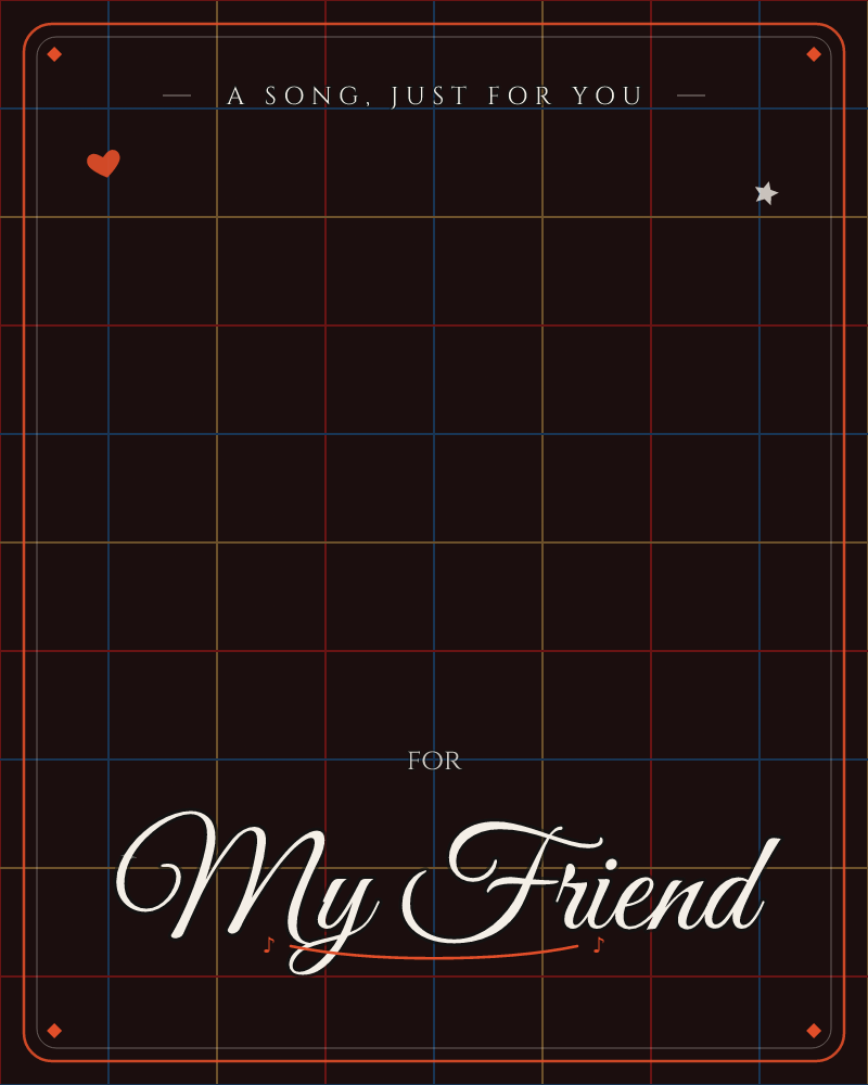 A dark, moody grid glows faintly across the card, with thin lines of red, blue, and amber crossing over a near-black background, a any occasion e-card design by @DittyCityTeam