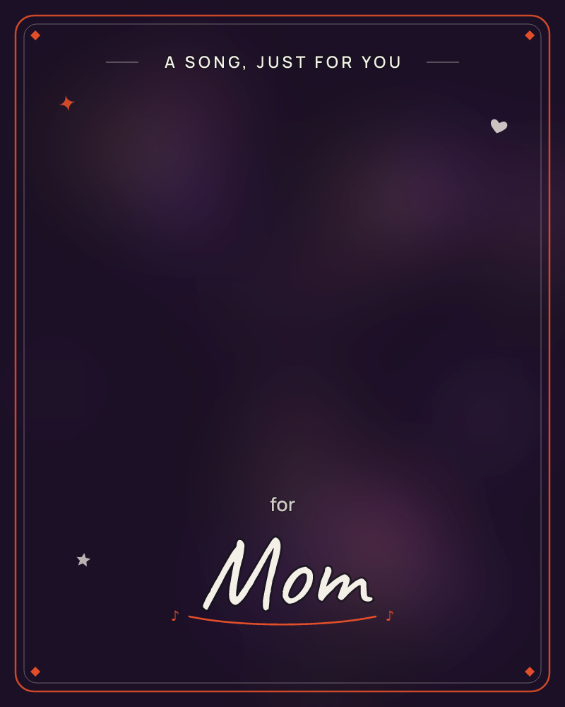 A deep plum-black background glows with soft, hazy patches of muted purple light, like distant lamps seen through fog, a any occasion e-card design by @DittyCityTeam