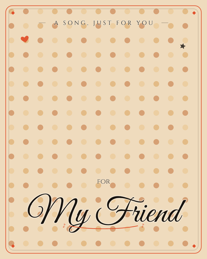 A simple all-over pattern of small polka dots in warm caramel, tan and rust tones repeats evenly across a soft cream background, a any occasion e-card design by @DittyCityTeam