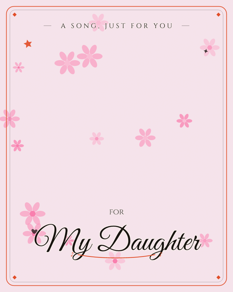 A soft blush-pink background glows brighter toward the centre, scattered with simple five-petaled pink flowers of varying sizes drifting across the page, a any occasion e-card design by @DittyCityTeam