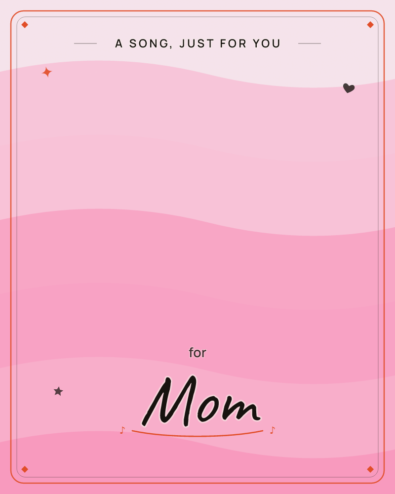 Soft wavy bands of pink drift across the card from pale grey-mauve at the top down to a deeper rose at the base, like gentle hills or ribbons layered…, a any occasion e-card design by @DittyCityTeam