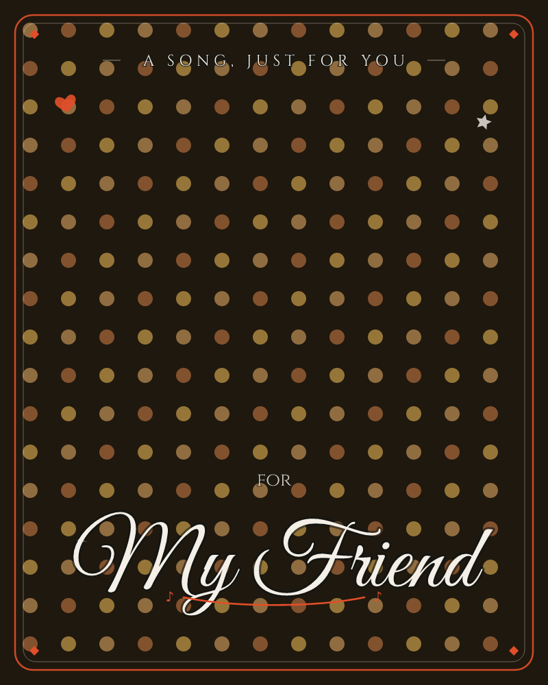 A dark chocolate-brown background is covered edge to edge with a neat grid of small dots, each glowing softly in amber, rust, ochre and dull gold, a any occasion e-card design by @DittyCityTeam