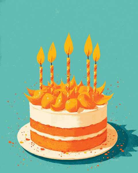 Birthday e-card design