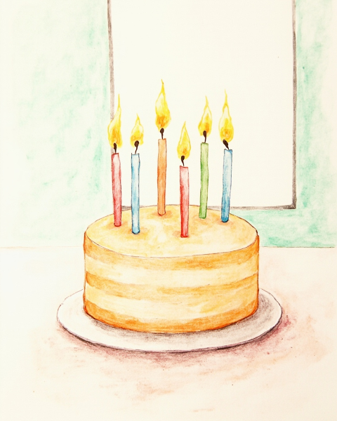 Birthday e-card design