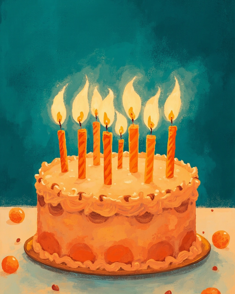 Birthday e-card design