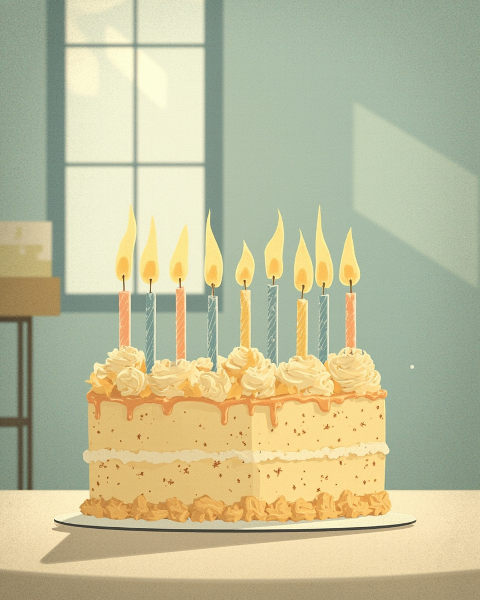 Birthday e-card design