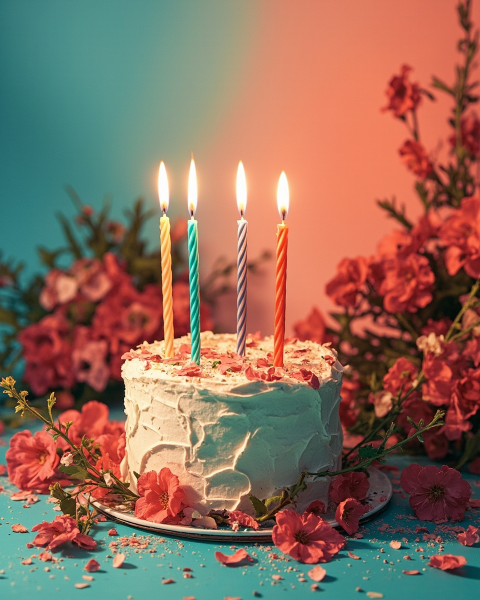 Birthday e-card design