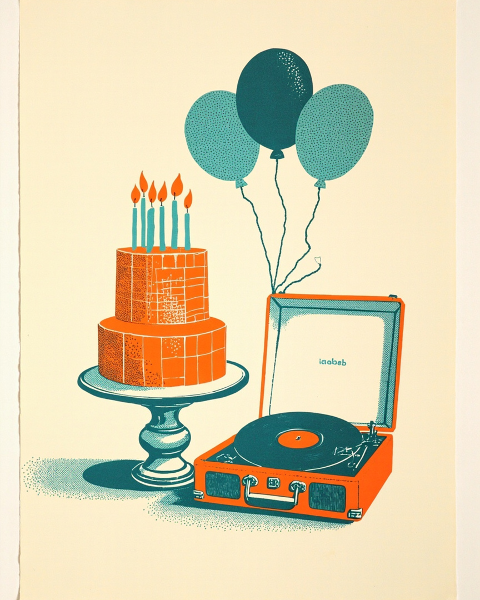 Birthday e-card design