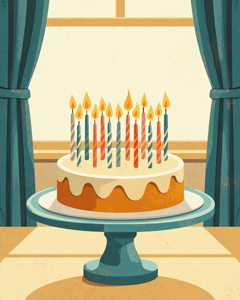 Birthday e-card design