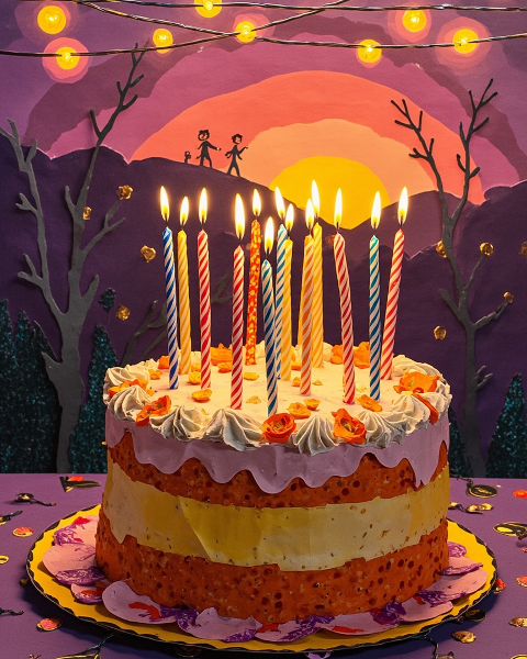 Birthday e-card design