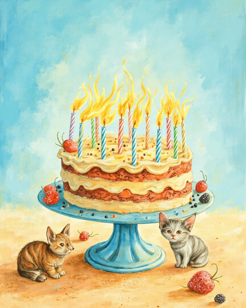 Birthday e-card design