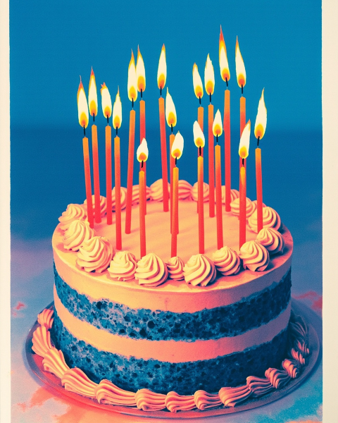 Birthday e-card design