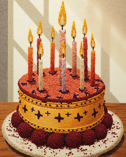 Birthday e-card design