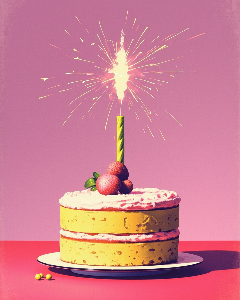 Birthday e-card design