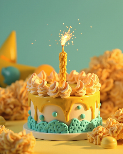 Birthday e-card design