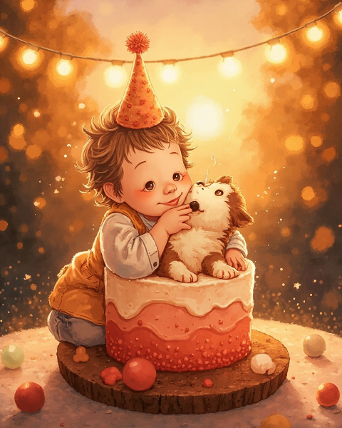 Birthday e-card design