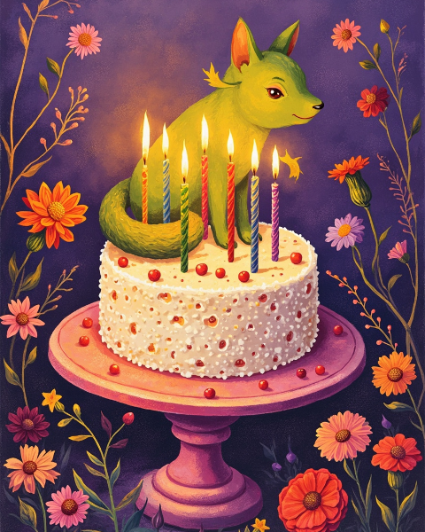 Birthday e-card design