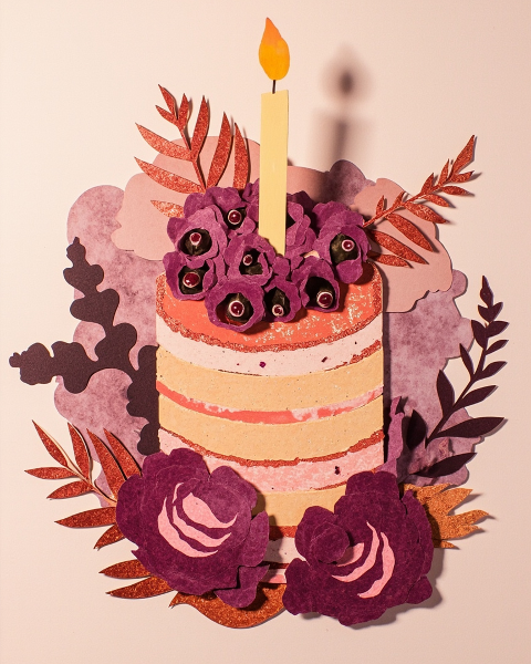 Birthday e-card design