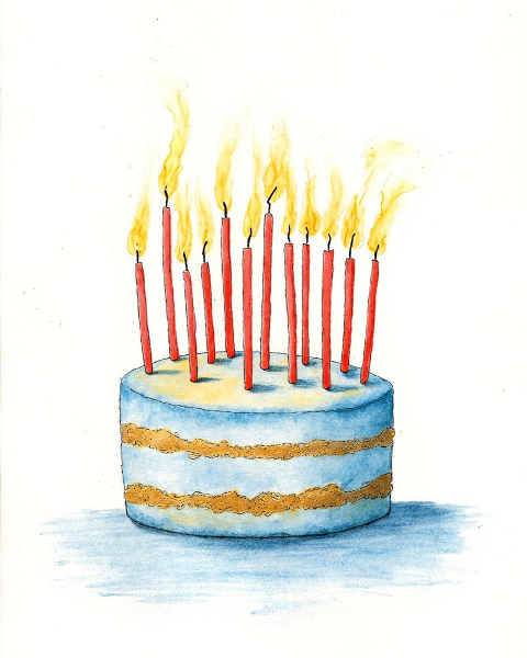 Birthday e-card design