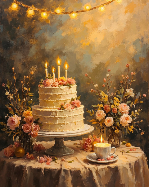 Birthday e-card design