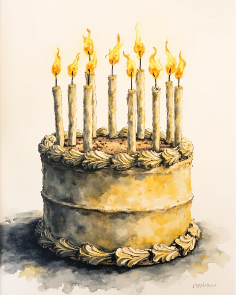 Birthday e-card design