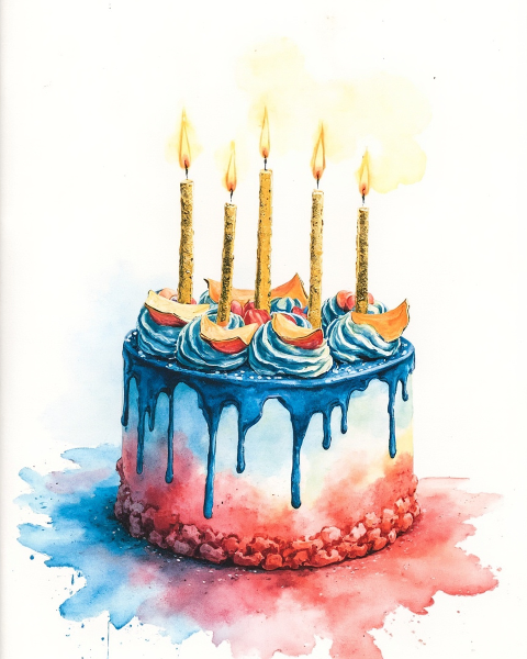 Birthday e-card design