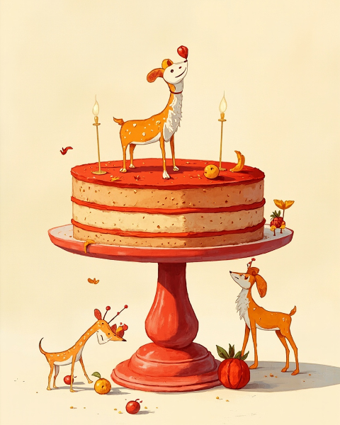 Birthday e-card design