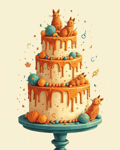 Birthday e-card design