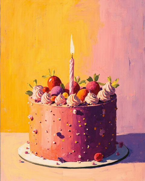 Birthday e-card design
