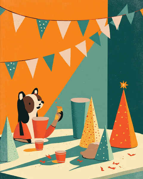 Birthday e-card design