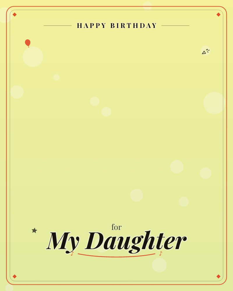 A soft field of pale yellow-green glows brighter at the centre and dims toward a mossier shade at the edges, scattered with translucent circles of…, a birthday e-card design by @DittyCityTeam