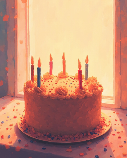 Birthday e-card design