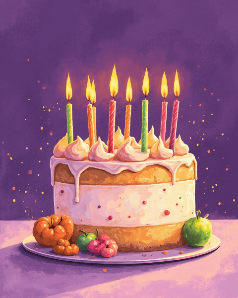 Birthday e-card design