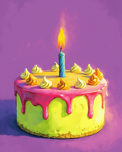 Birthday e-card design