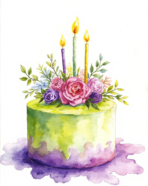 Birthday e-card design