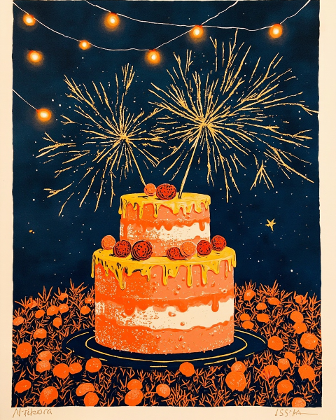 Birthday e-card design