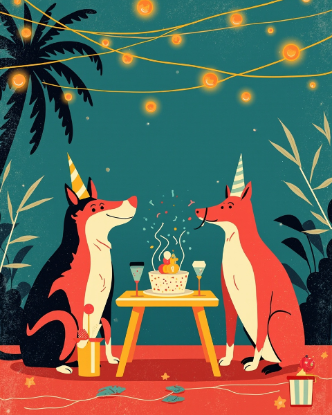 Birthday e-card design