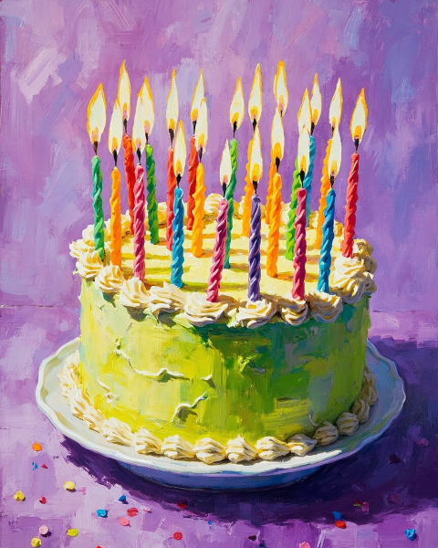 Birthday e-card design