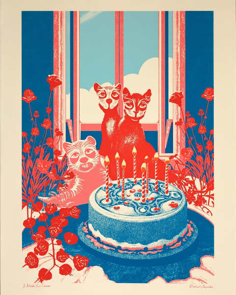 Birthday e-card design