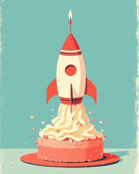Birthday e-card design