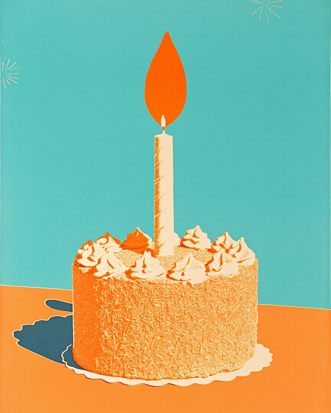 Birthday e-card design