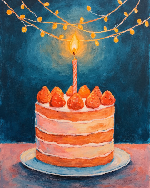 Birthday e-card design