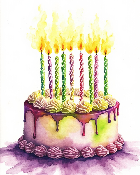 Birthday e-card design